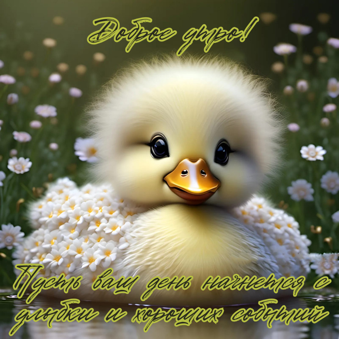 Открытка с добрым весенним утром.