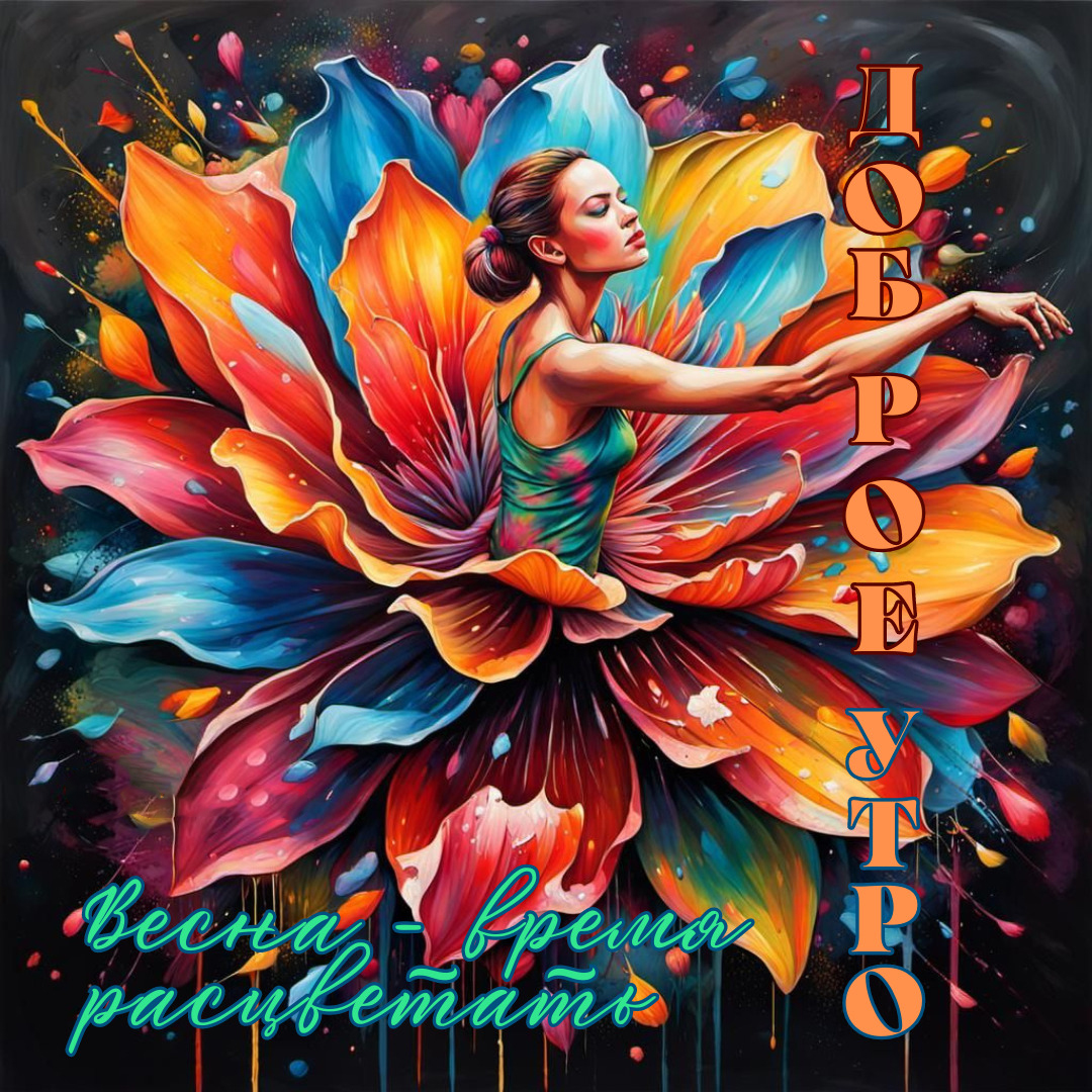 Открытка с добрым весенним утром.