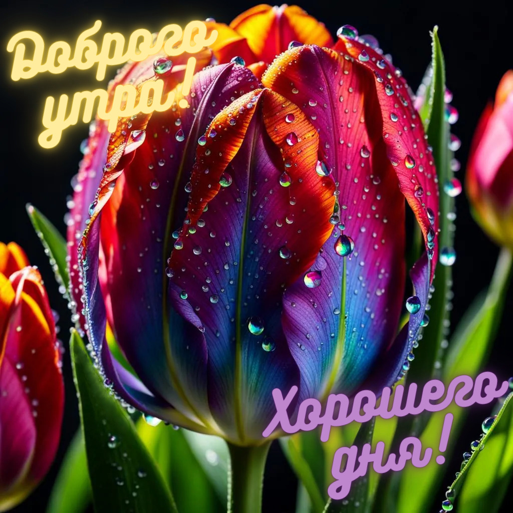 Открытка с добрым весенним утром.