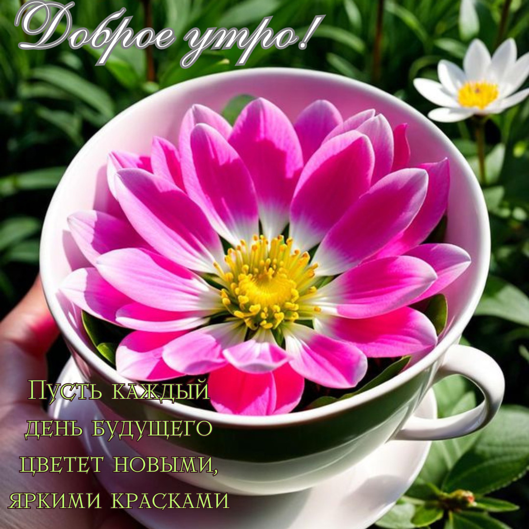 Открытка с добрым весенним утром.