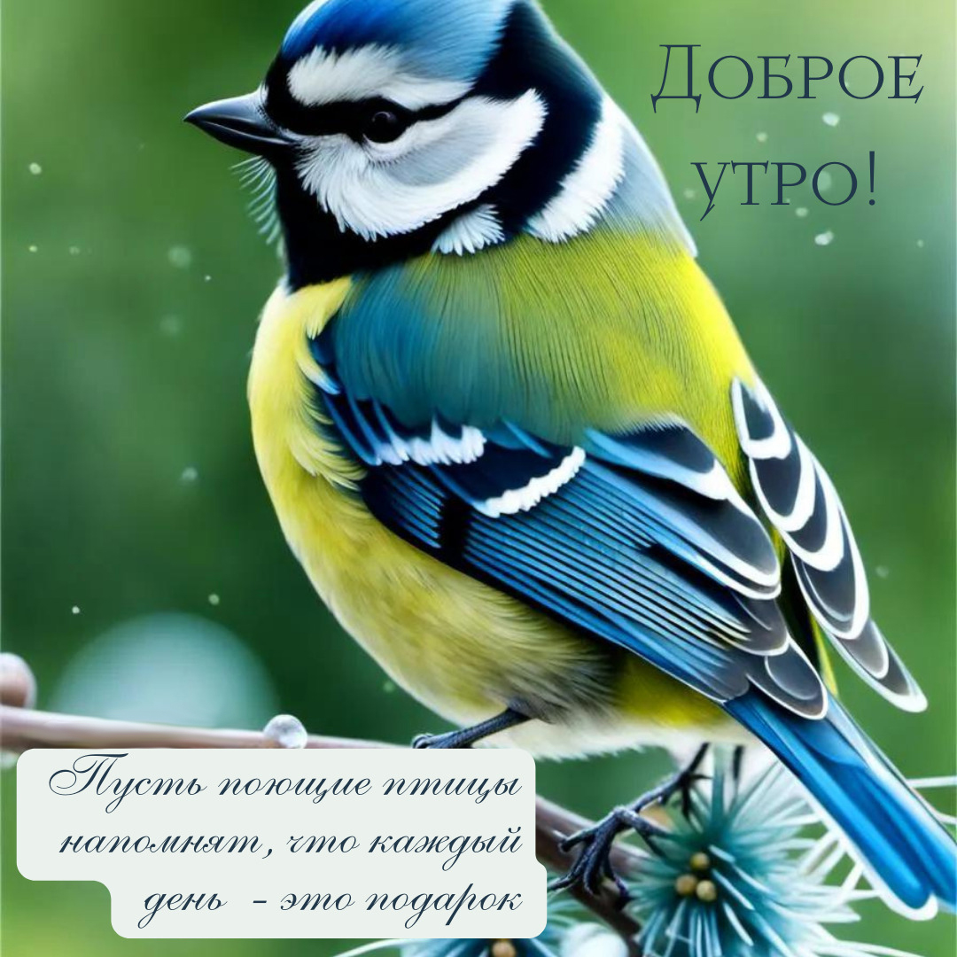 Открытка с добрым весенним утром.