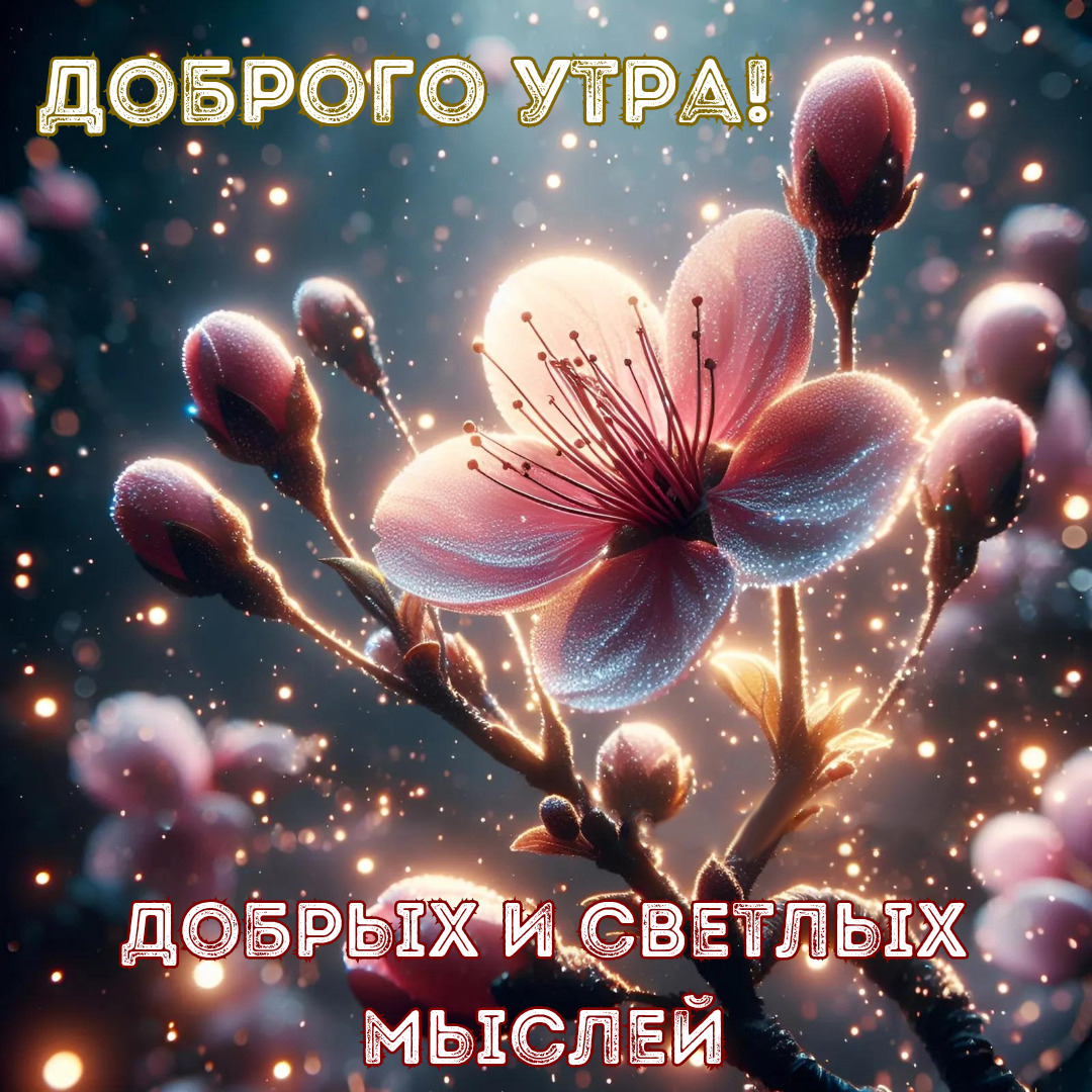 Открытка с добрым весенним утром.