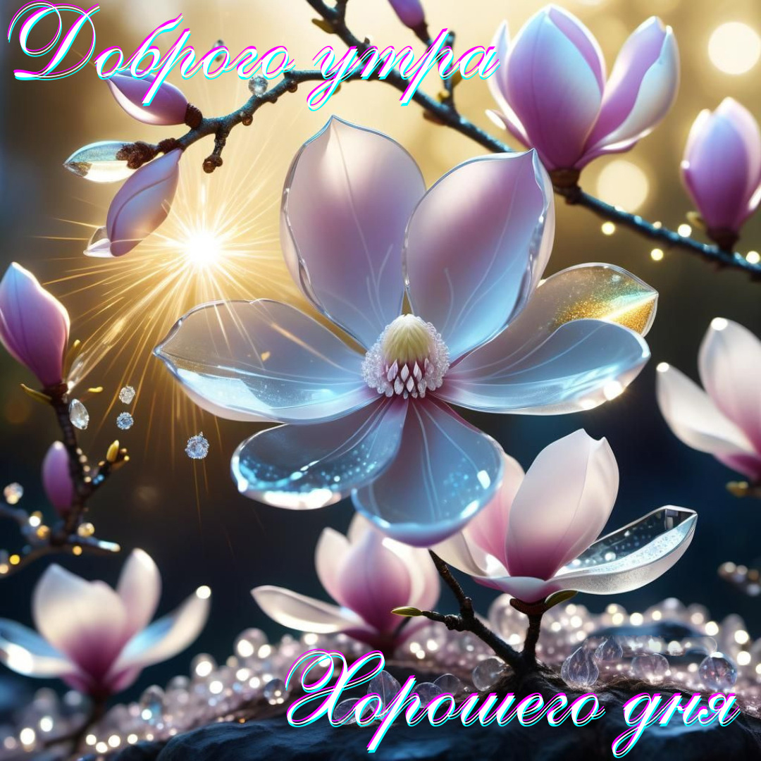 Открытка с добрым весенним утром.