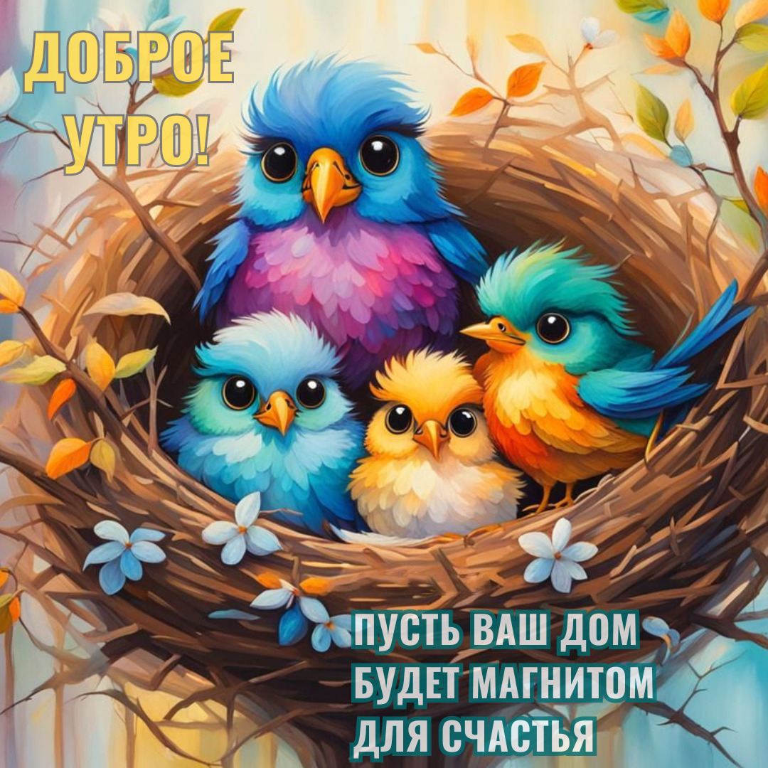 Открытка с добрым весенним утром.