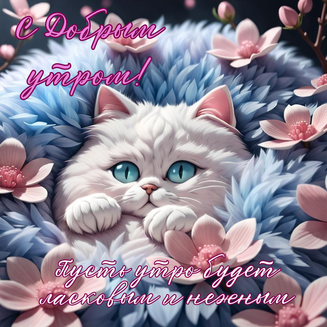 Открытка с добрым весенним утром.