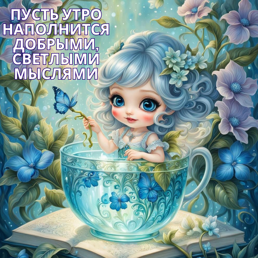 Открытка с добрым весенним утром.