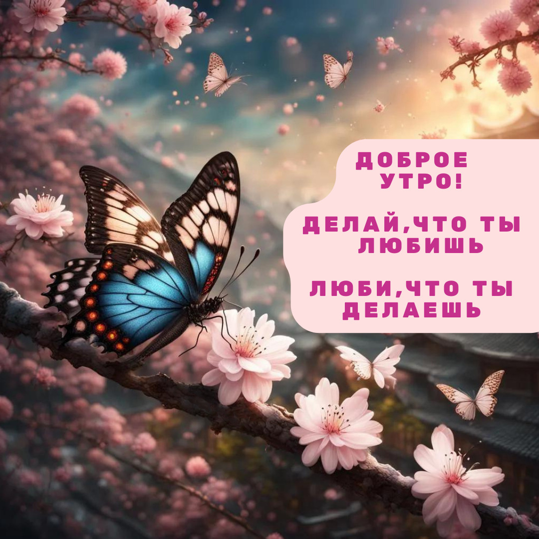 Открытка с добрым весенним утром.