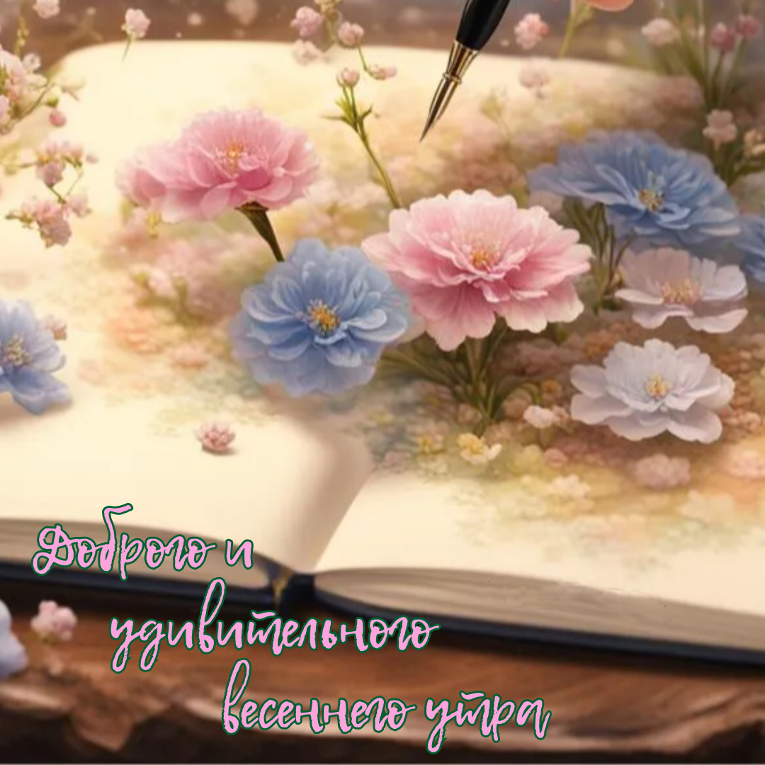 Открытка с добрым весенним утром.
