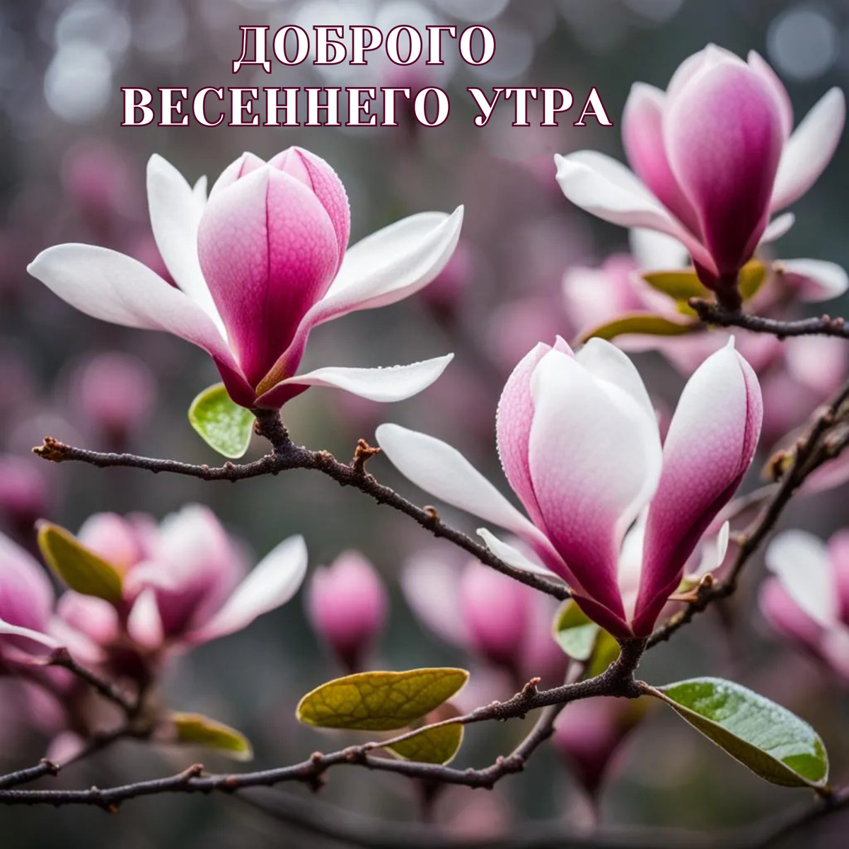 Открытка с добрым весенним утром.