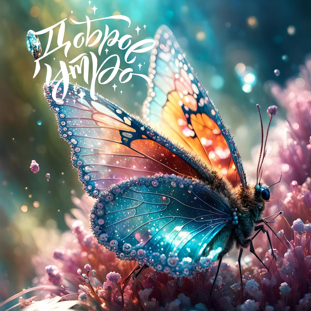 Открытка с добрым весенним утром.