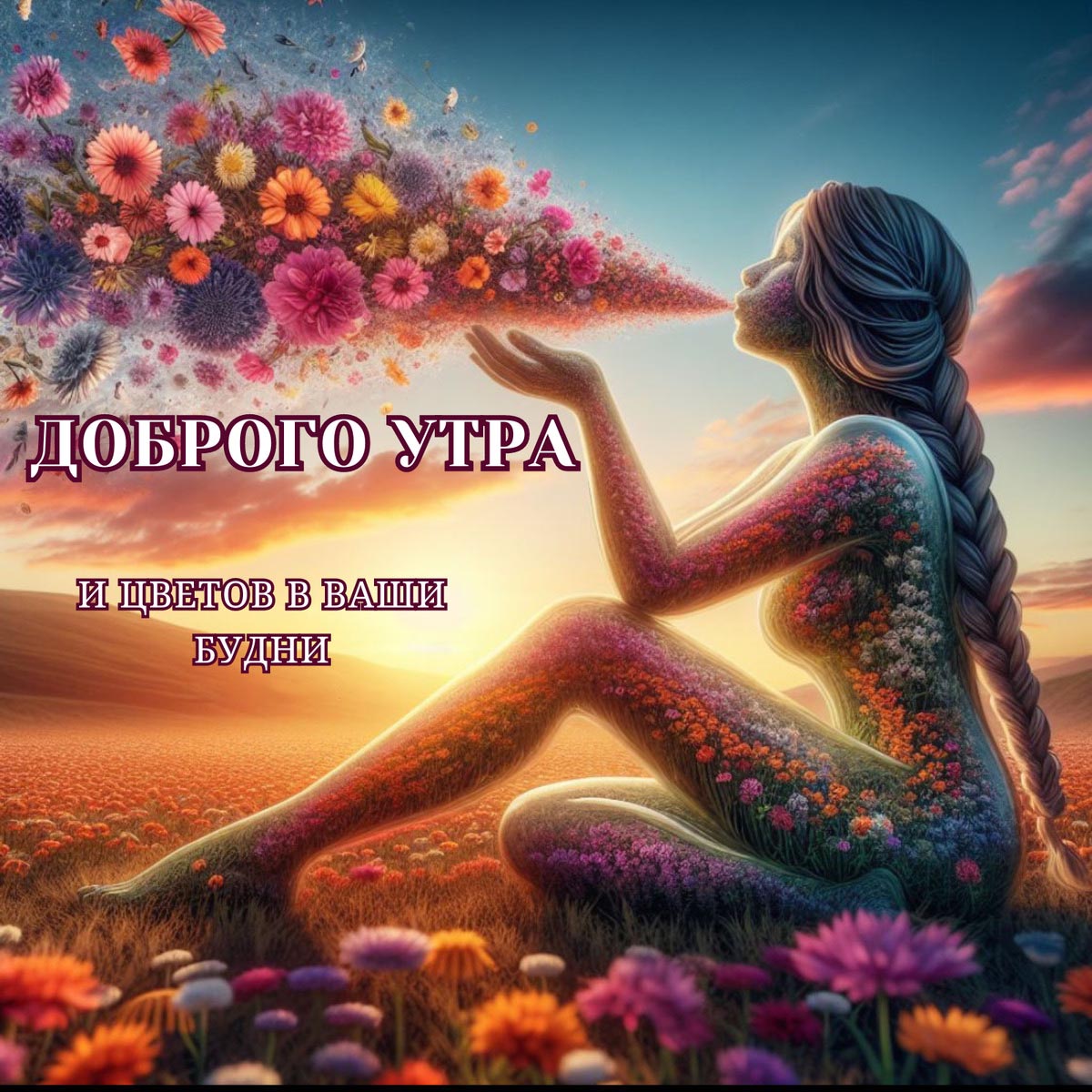 Открытка с добрым весенним утром.