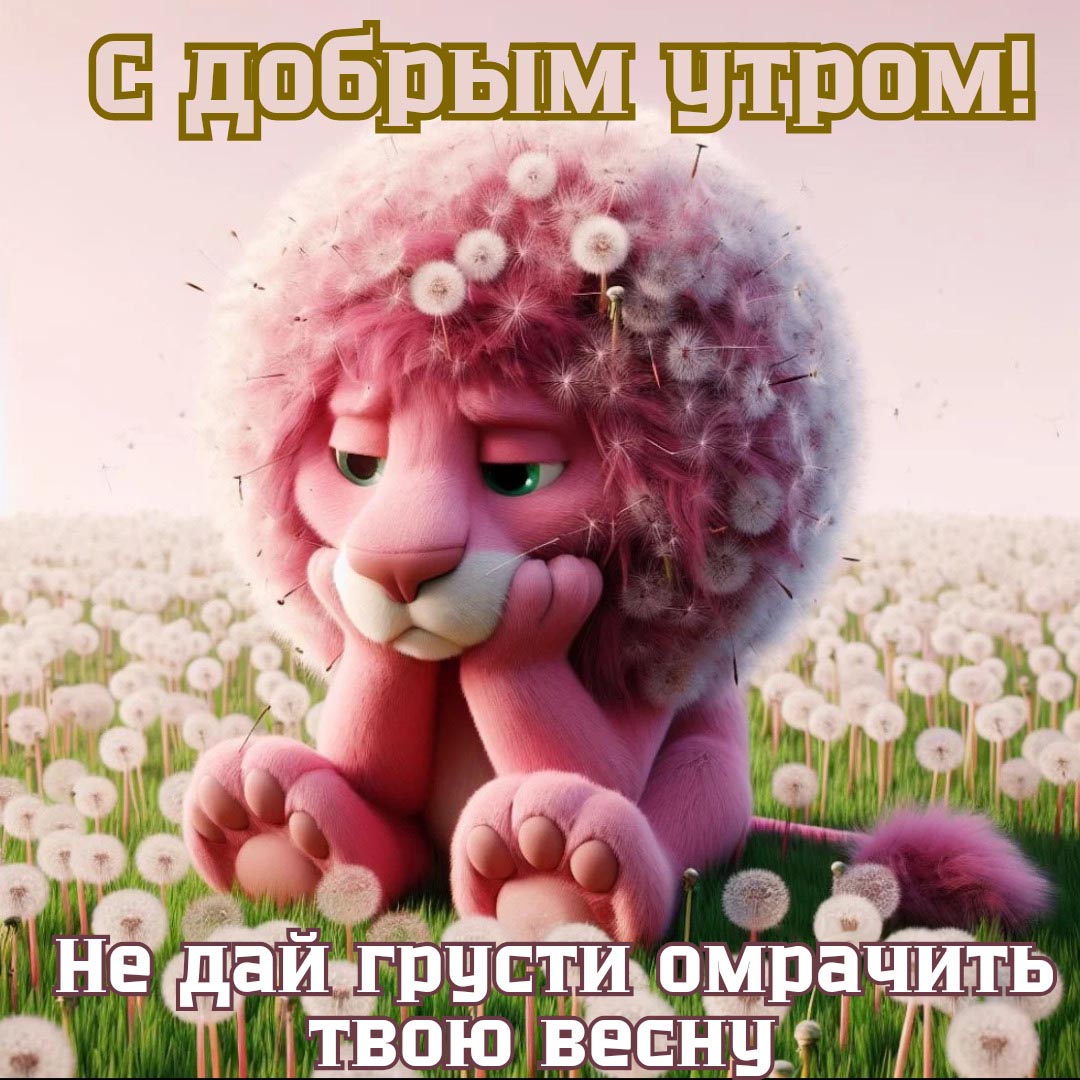 Открытка с добрым весенним утром.
