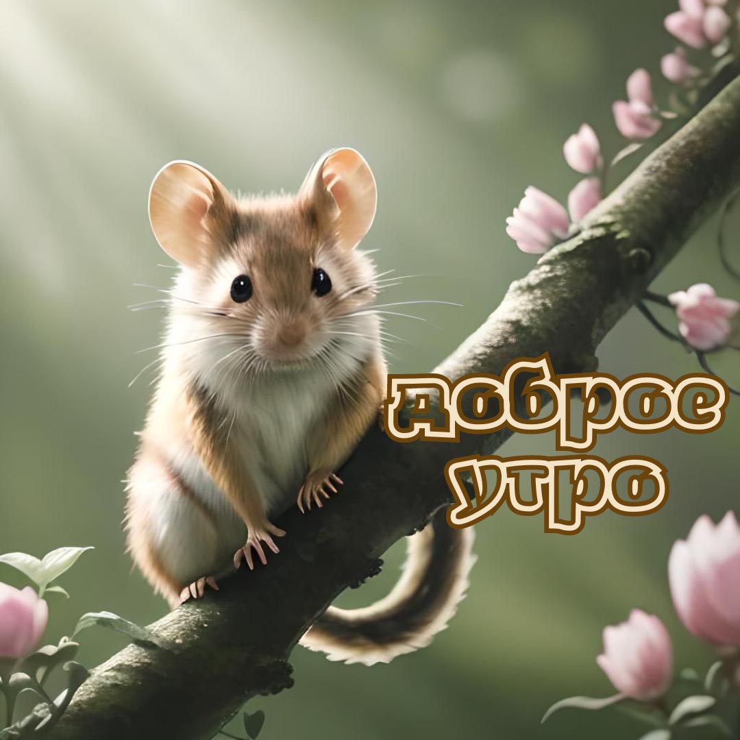 Открытка с добрым весенним утром.