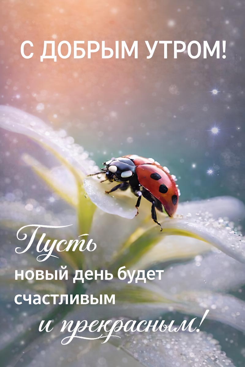 Открытка с добрым весенним утром.