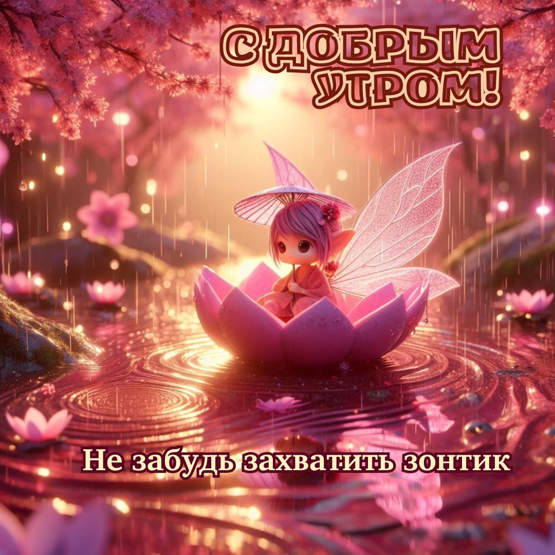 Открытка с добрым весенним утром.