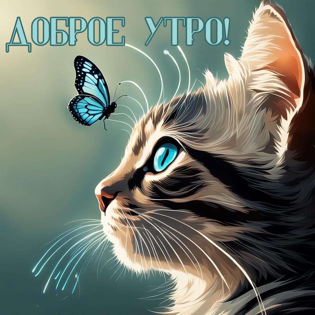 Открытка с добрым летним утром.