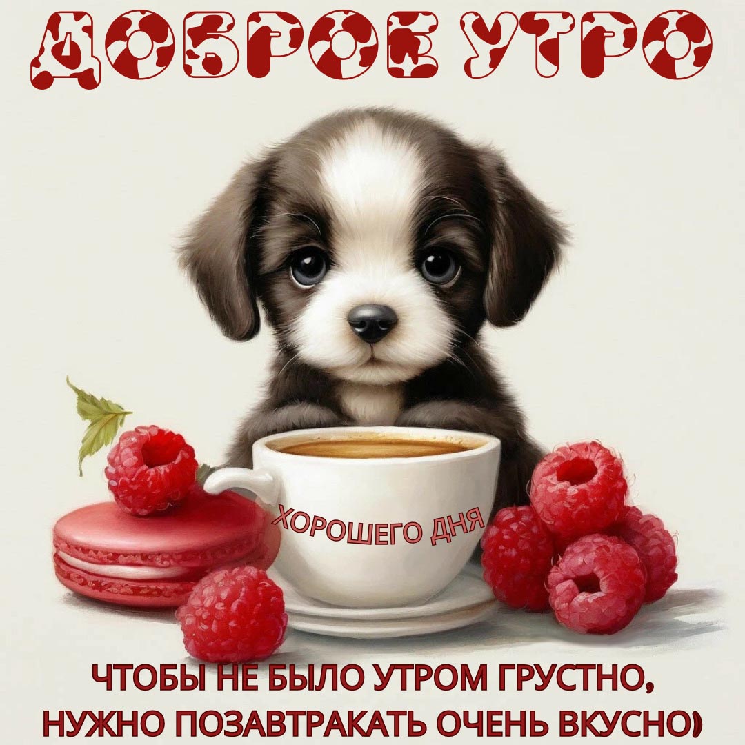 Открытка с добрым летним утром.