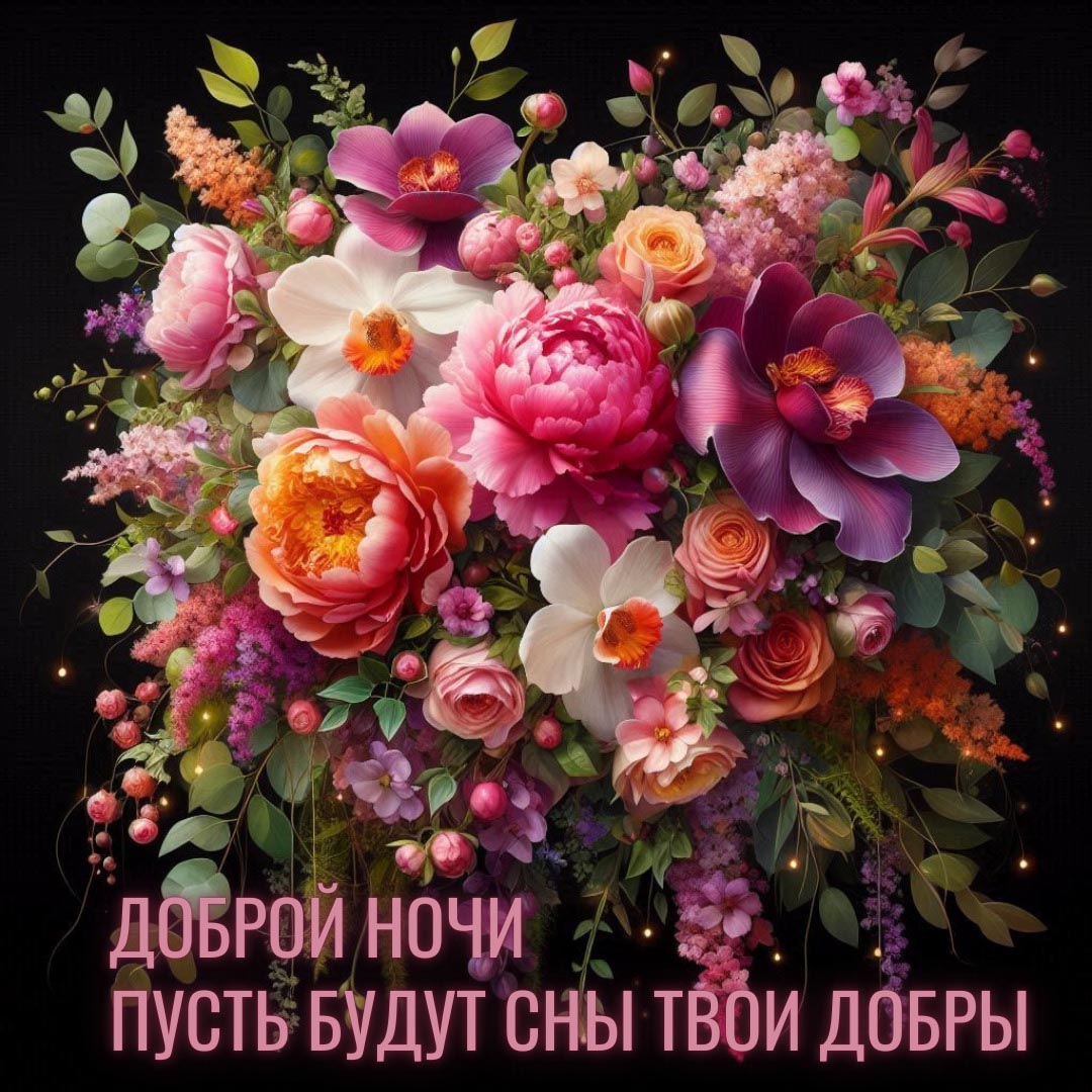 Открытка спокойной летней ночи.