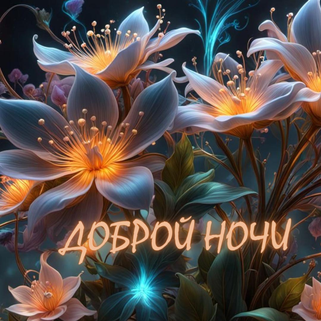 Открытка спокойной летней ночи.