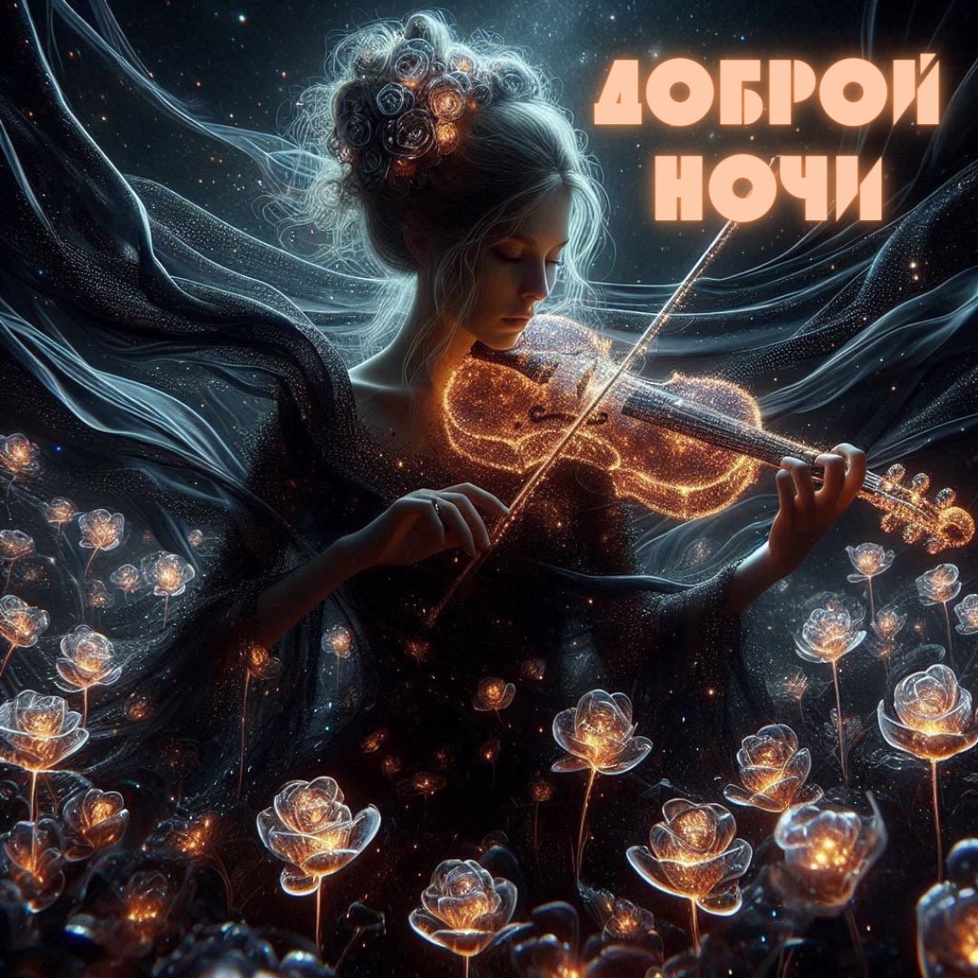 Открытка спокойной летней ночи.
