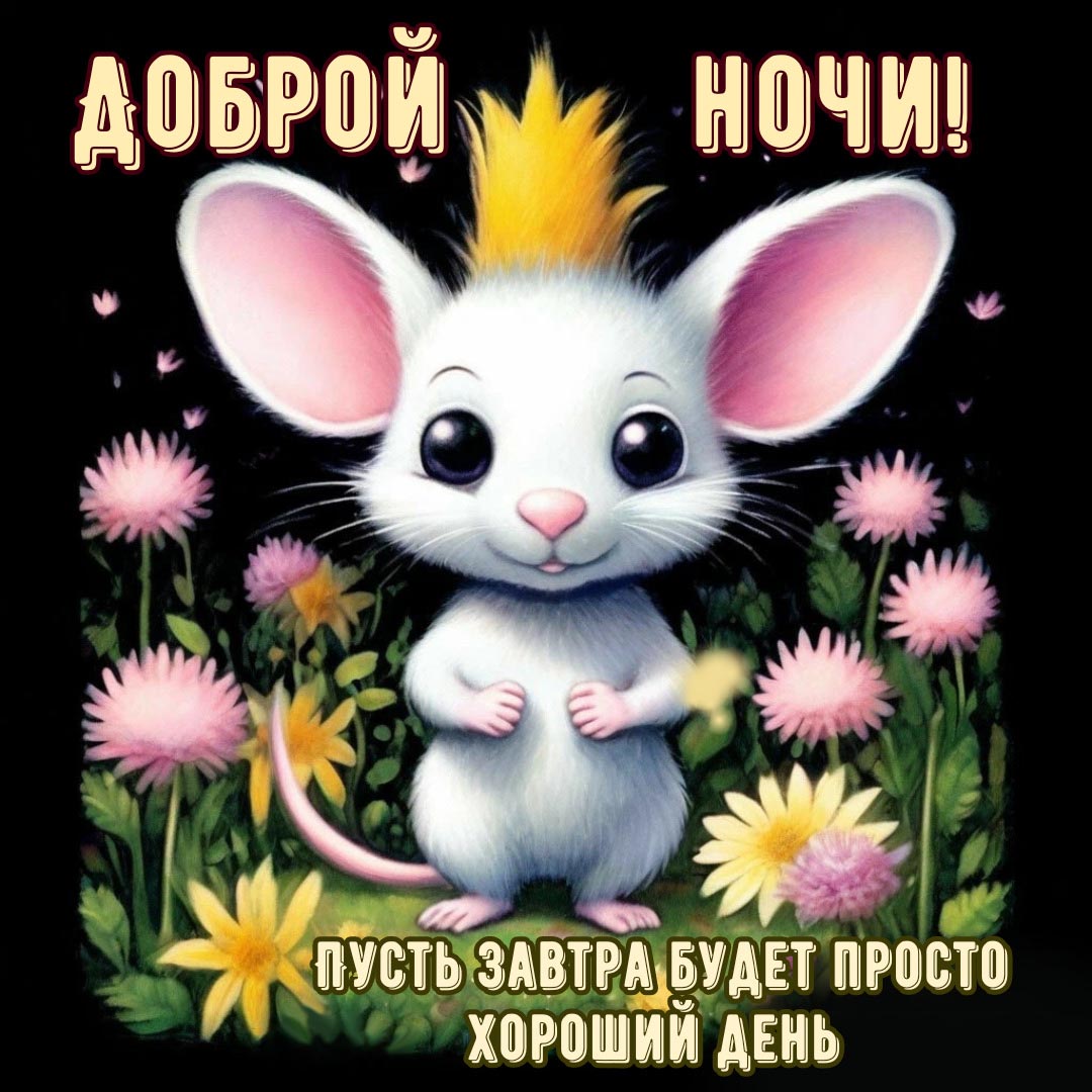 Открытка спокойной летней ночи.