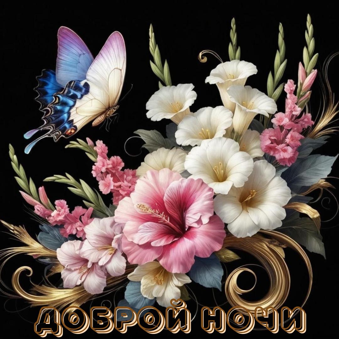 Открытка спокойной летней ночи.