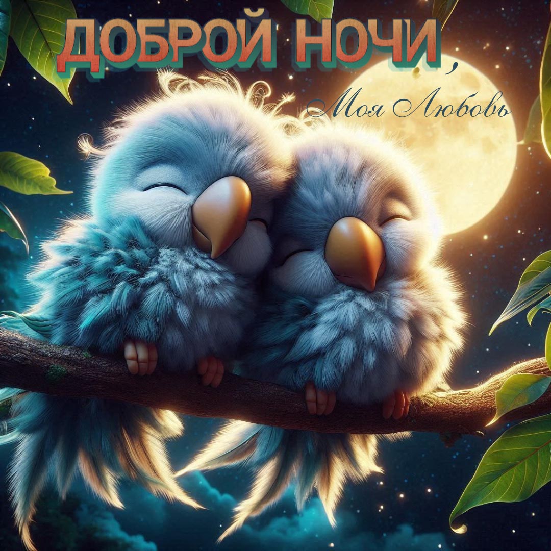 Открытка спокойной летней ночи.