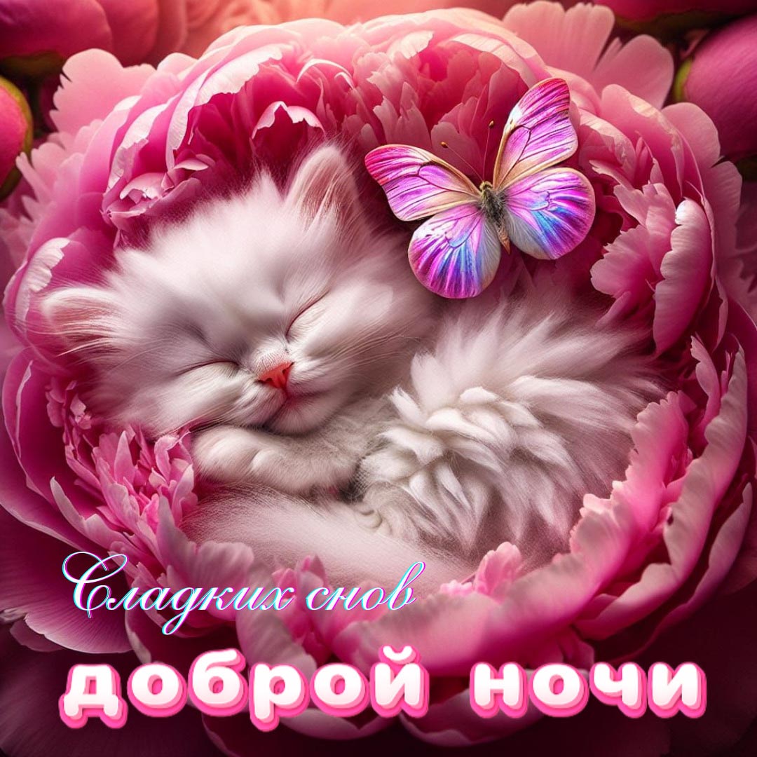 Открытка спокойной летней ночи.