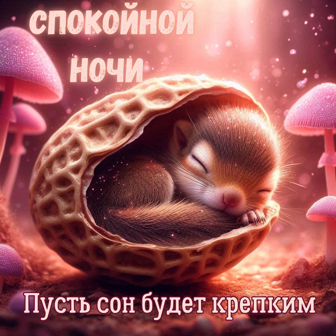 Открытка спокойной летней ночи.