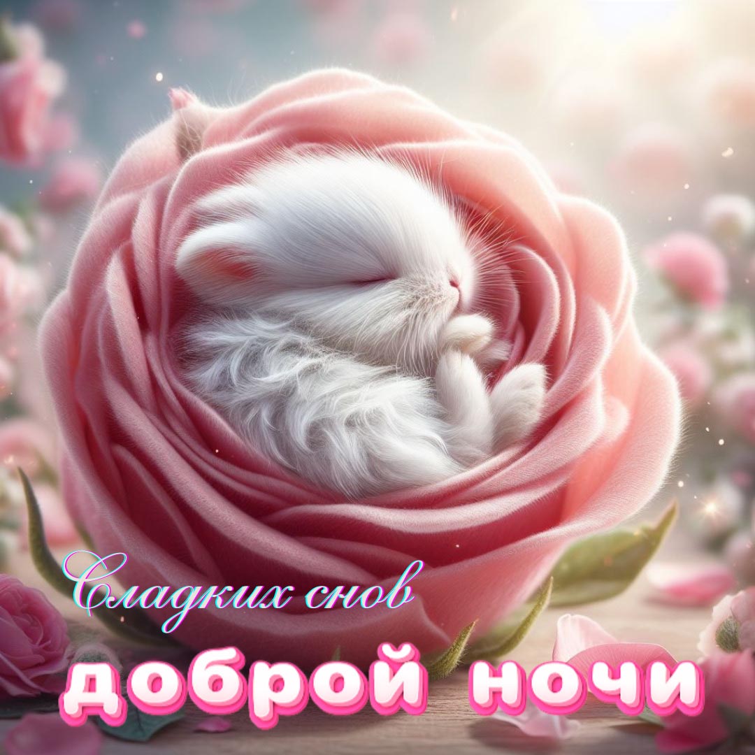 Открытка спокойной летней ночи.