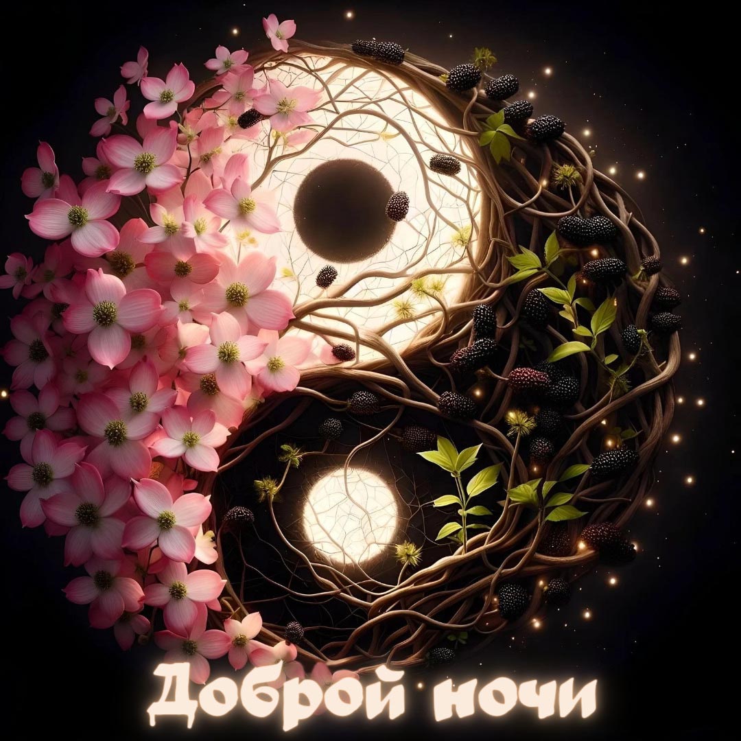 Открытка спокойной летней ночи.