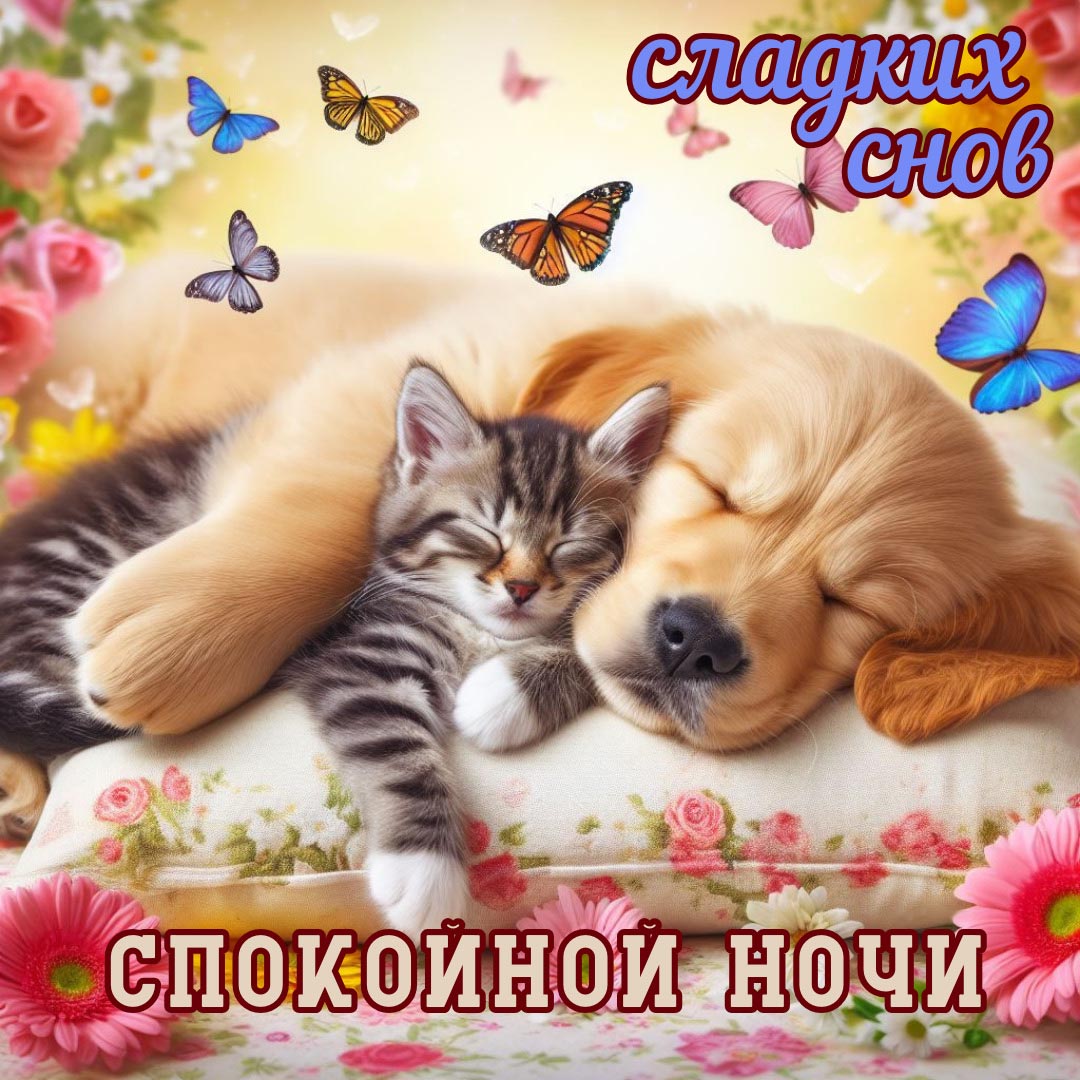 Открытка спокойной летней ночи. Открытка спокойной летней ночи.