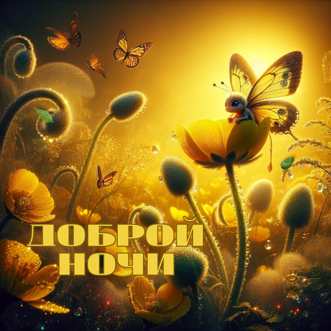 Открытка спокойной летней ночи.