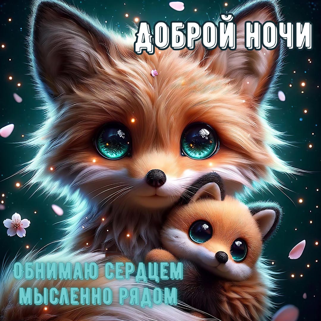 Открытка спокойной летней ночи.