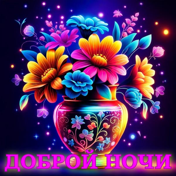 Открытка спокойной летней ночи.