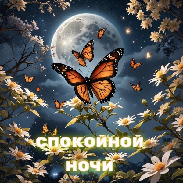 Открытка спокойной летней ночи. Открытка спокойной летней ночи.