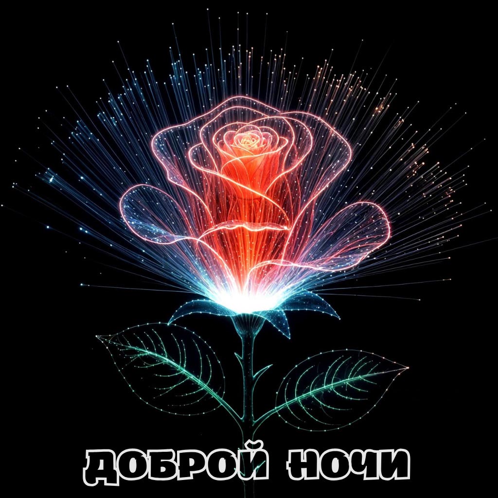 Открытка спокойной летней ночи.