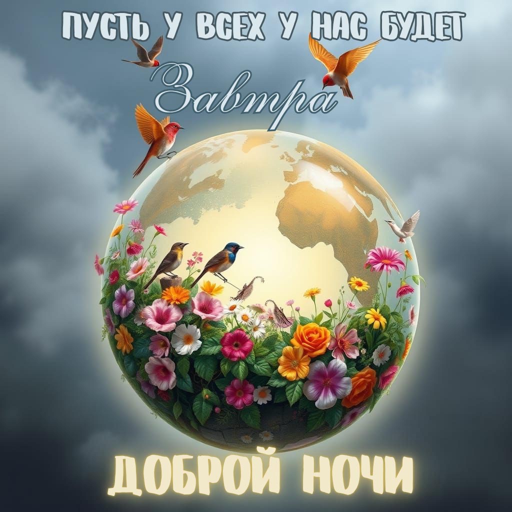 Открытка спокойной летней ночи.