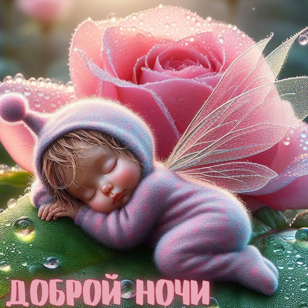 Открытка спокойной летней ночи.