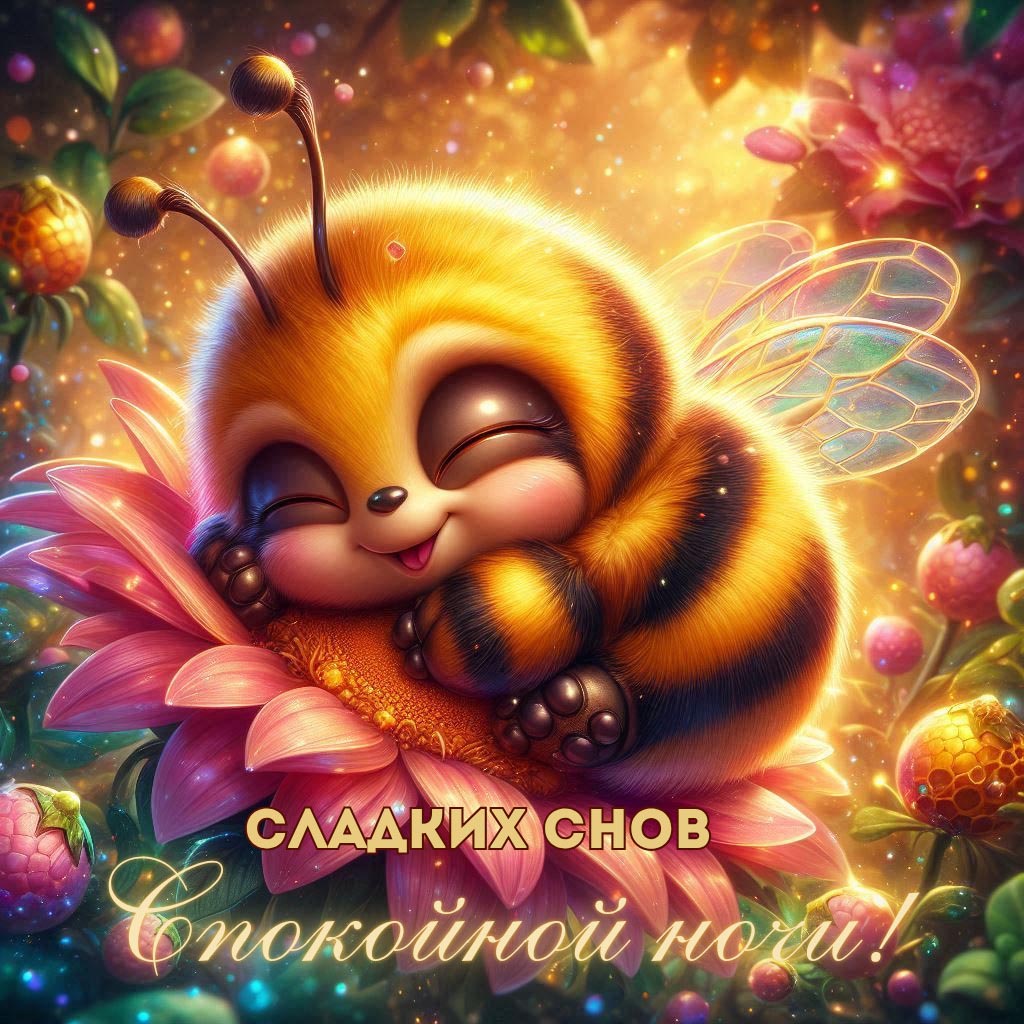 Открытка спокойной летней ночи.