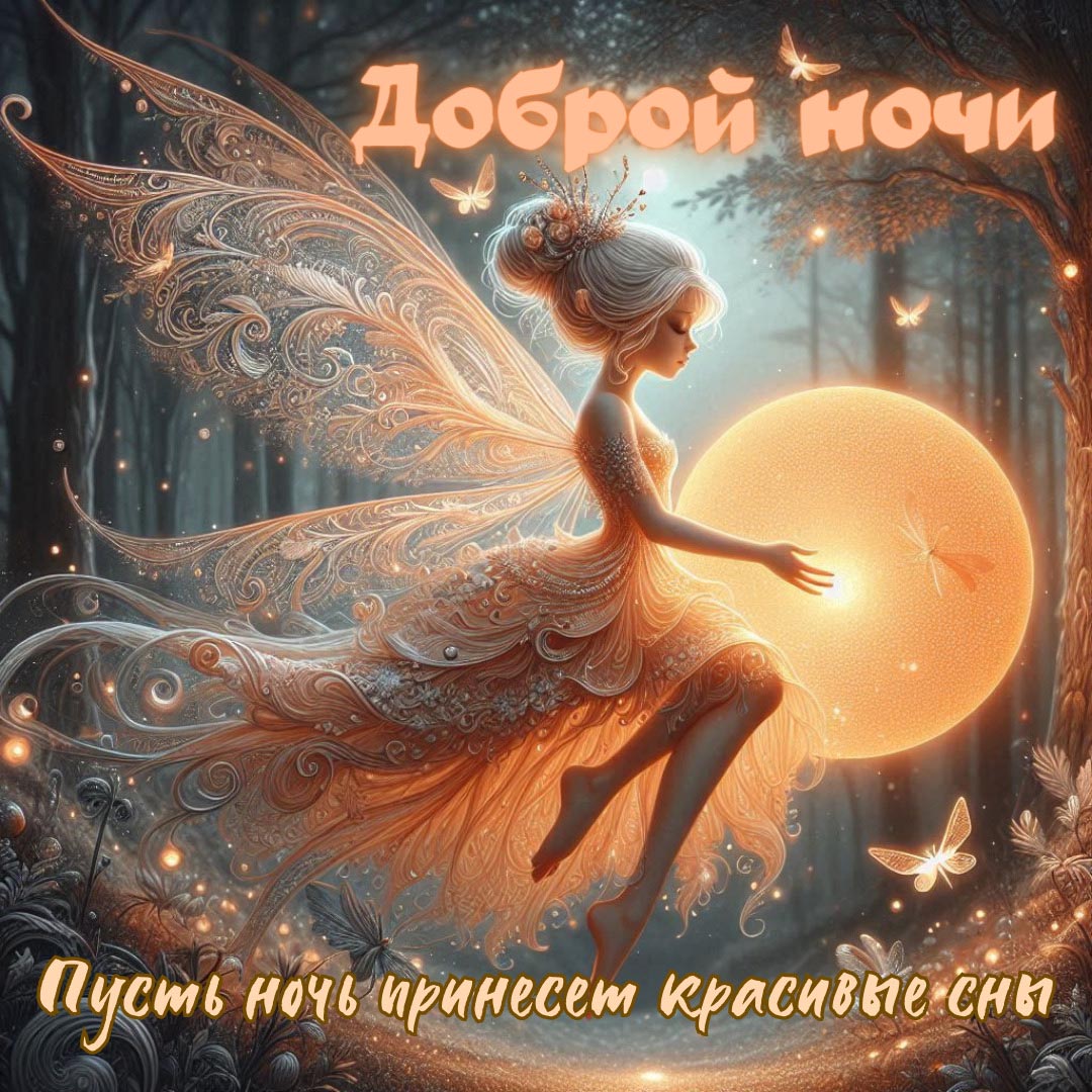 Открытка спокойной летней ночи. Открытка спокойной летней ночи.