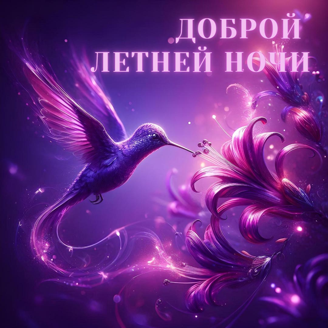 Открытка спокойной летней ночи. Открытка спокойной летней ночи.