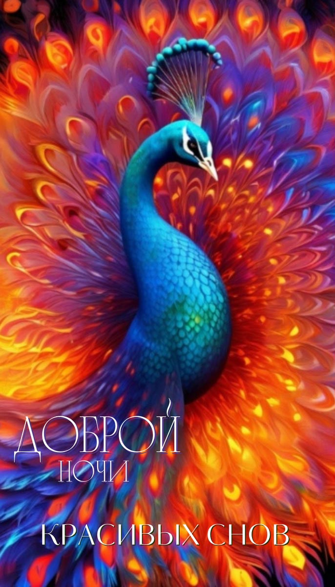 Открытка спокойной летней ночи.