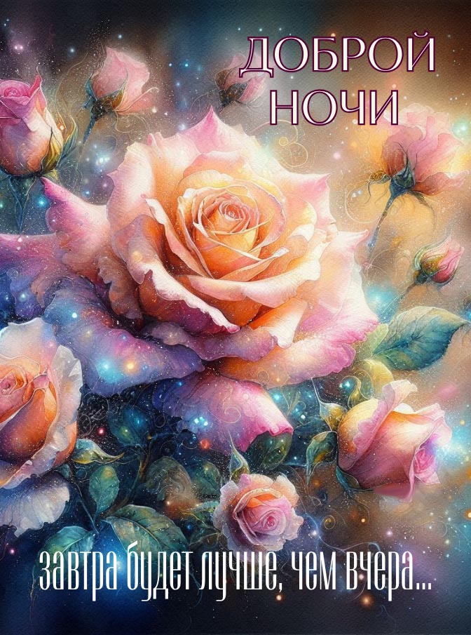 Открытка спокойной летней ночи. Открытка спокойной летней ночи.