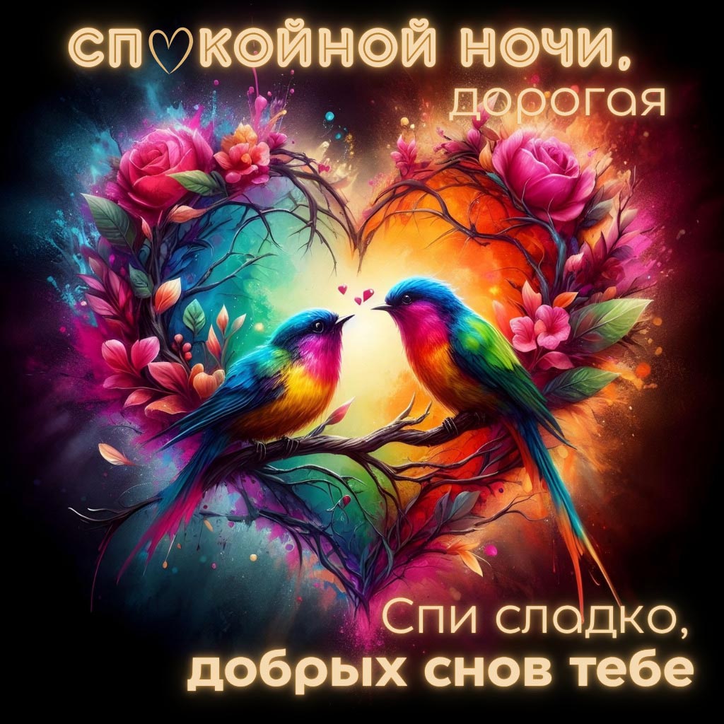 Открытка спокойной летней ночи.