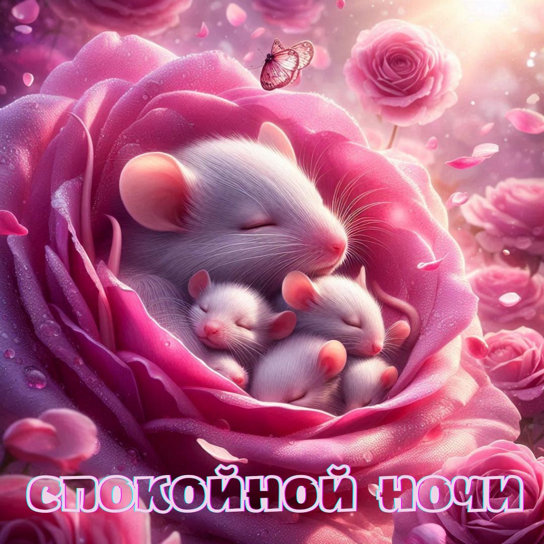 Открытка спокойной летней ночи.