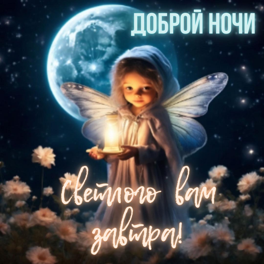 Открытка спокойной летней ночи. Открытка спокойной летней ночи.