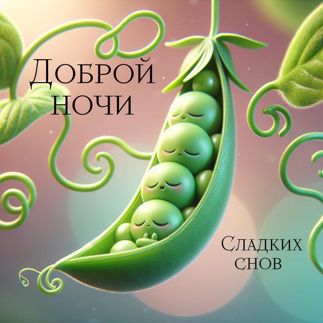 Открытка спокойной летней ночи.