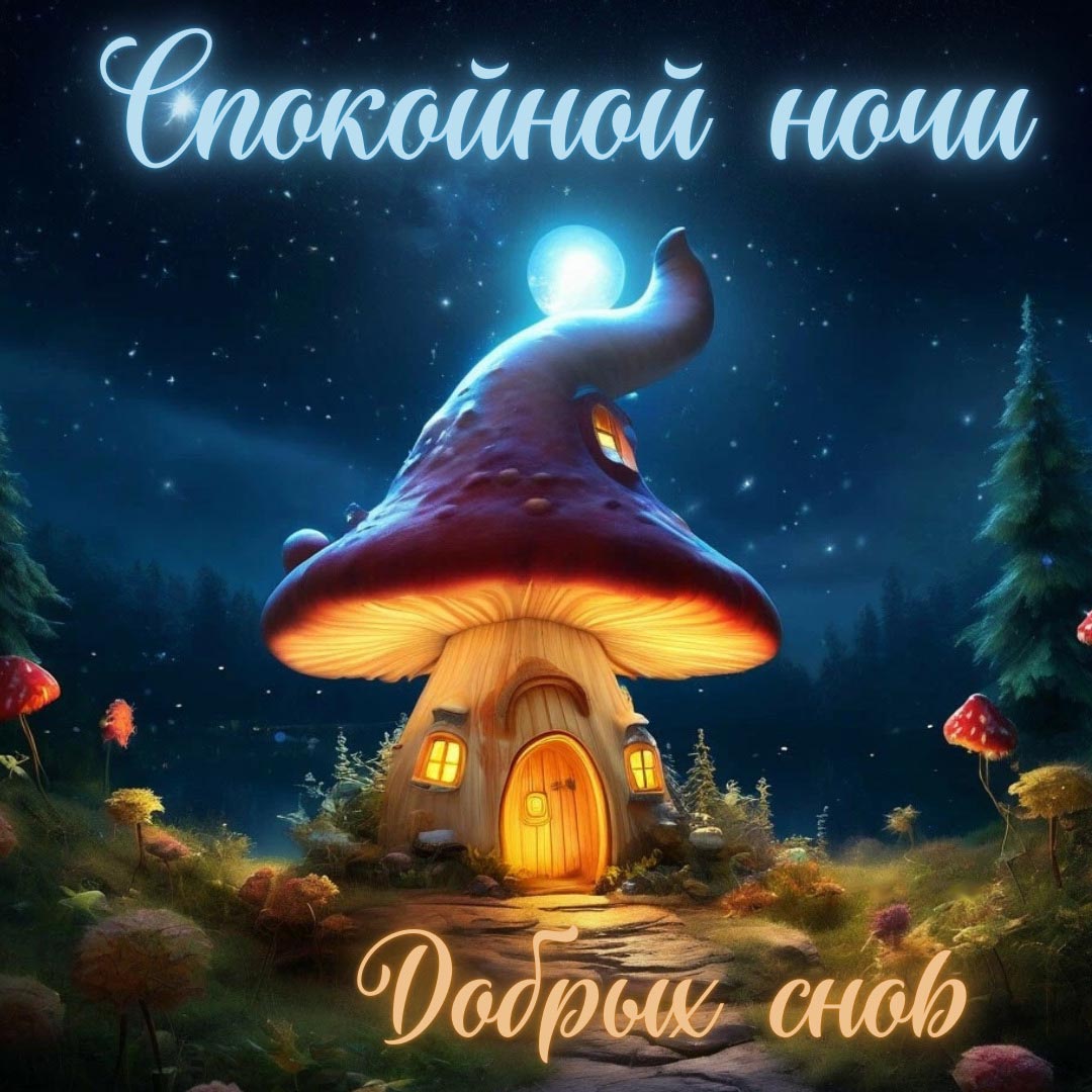Открытка спокойной летней ночи. Открытка спокойной летней ночи.