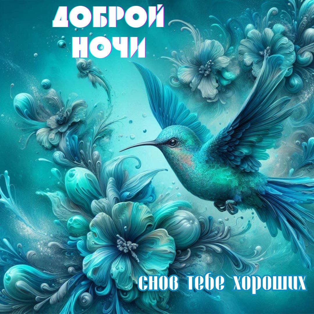 Открытка спокойной летней ночи.